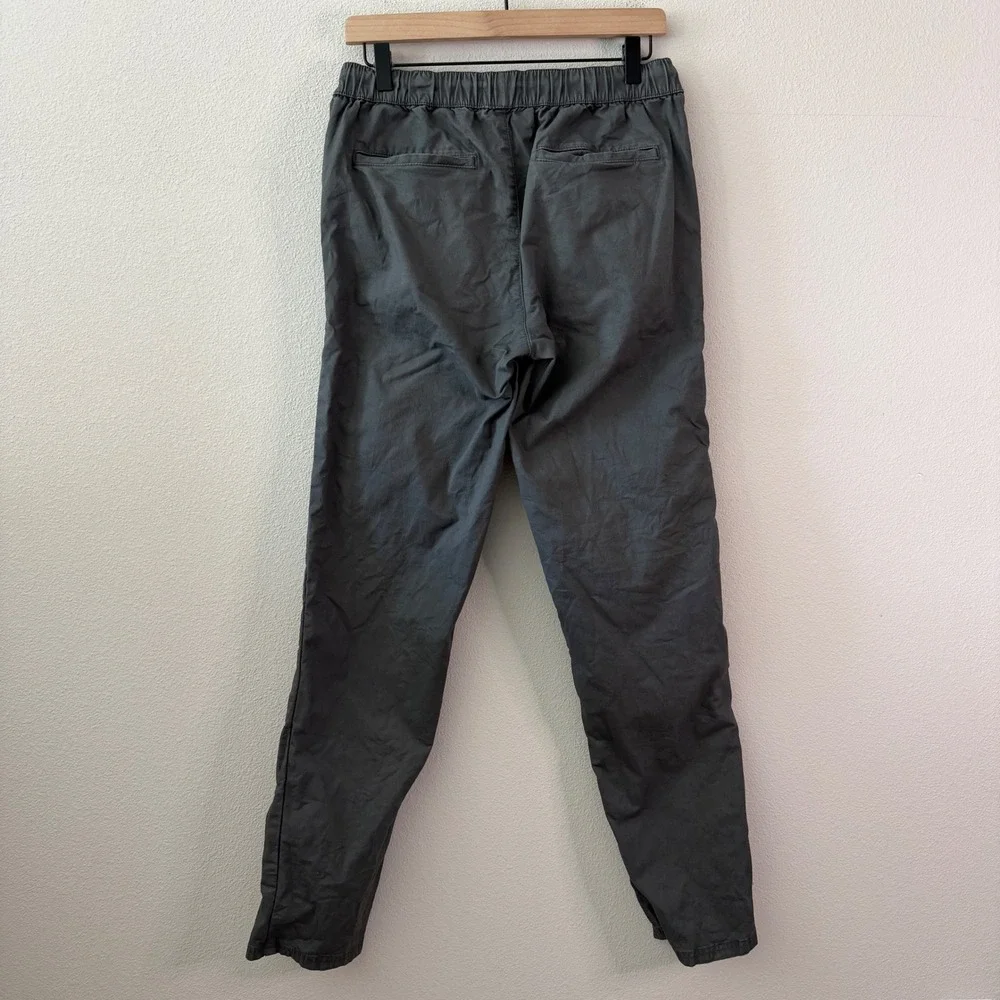 PACT Mens Organic Cotton Elastic Waist Tapered Pants Size Medium Gorpcore Casual